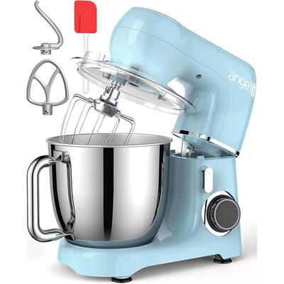 Electric Stand Mixer, 5.5 Quarts, Dough Hook, Flat Beater, Wire Whisk Attachments