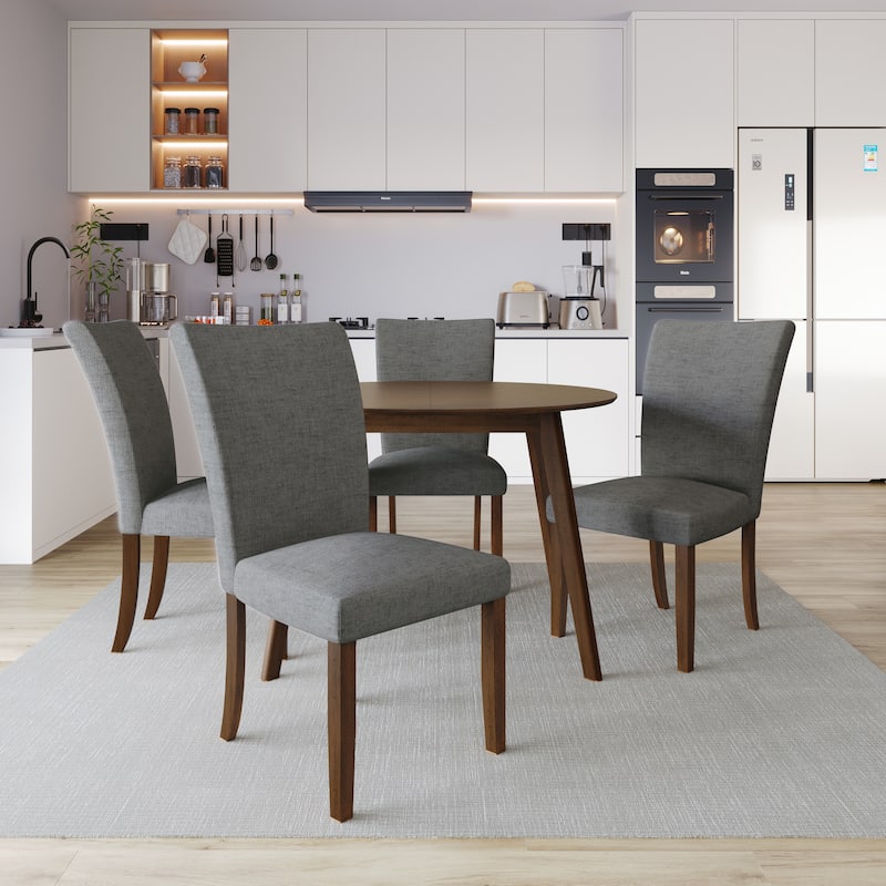 Clayfell (Gaffney / Lubec) Dining Set - 60061- Table and 4 Chairs - Brown
