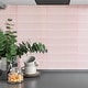 preview thumbnail 1 of 5, TileGen. Soldeu 3" x 12" Ceramic Subway in Pink Wall Tile (25 tiles/6.03 sqft.)
