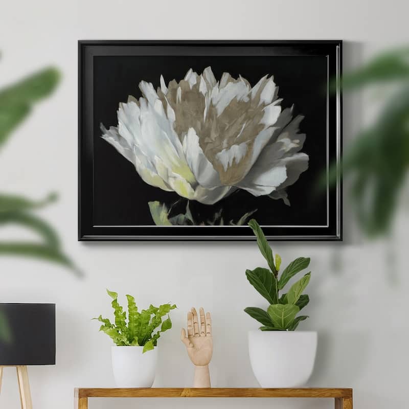 WHITE PEONY Premium Framed Canvas - Ready to Hang