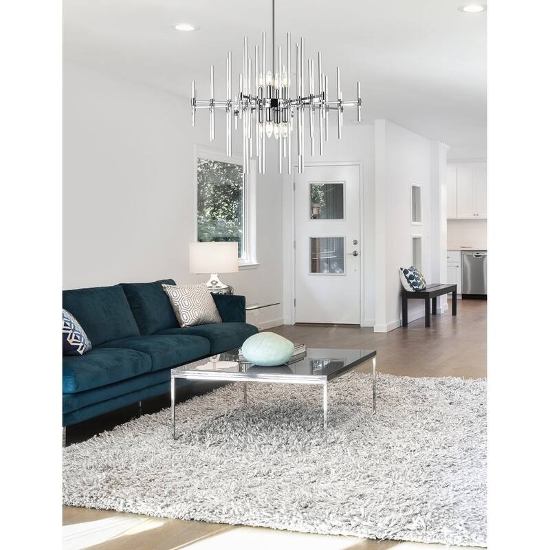 Samuel 31 inch Crystal Rod Pendant - N/A