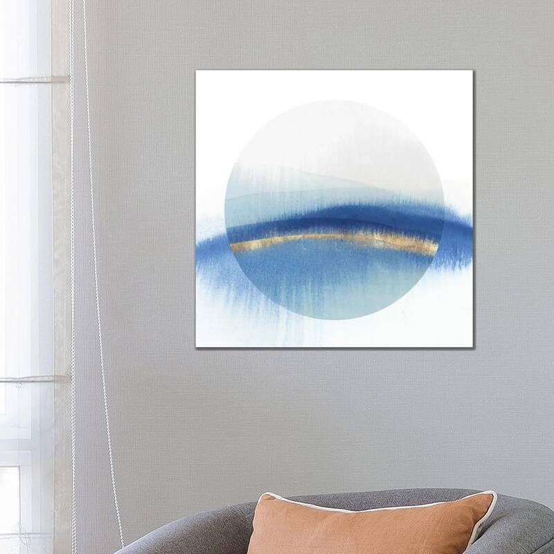 iCanvas "Indigo Eclipse I " by Isabelle Z Canvas Print - 26x26x1.5