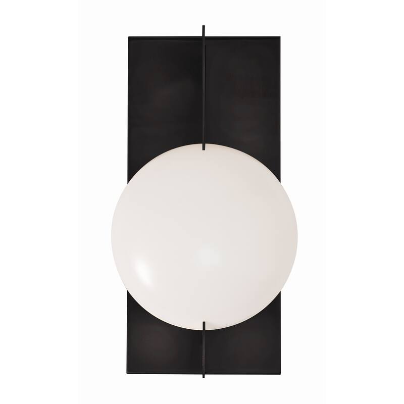 Gates 12" LED Wall Sconce - 4"L x 4"Ext x 5.5"W x 10"H - 4"L x 4"Ext x 5.5"W x 10"H - Black