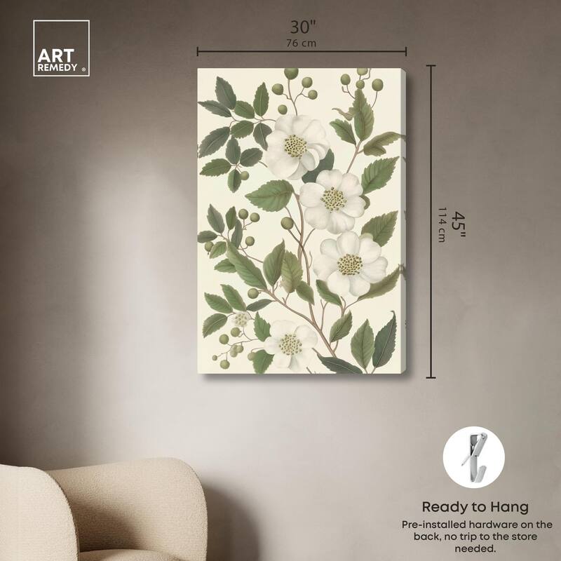 White Cherokee II Canvas by Art Remedy, Gallery Wrapped