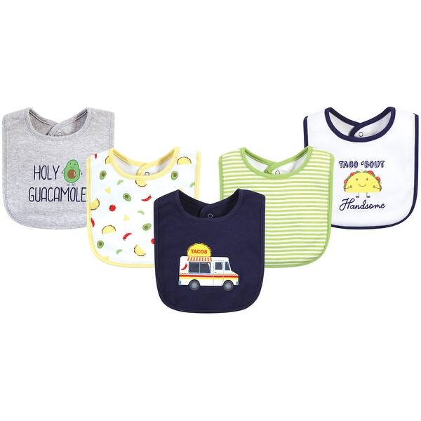slide 1 of 1, Hudson Baby Infant Boy Cotton Bibs, Taco Truck, One Size - Taco Truck - One Size One Size - Taco Truck
