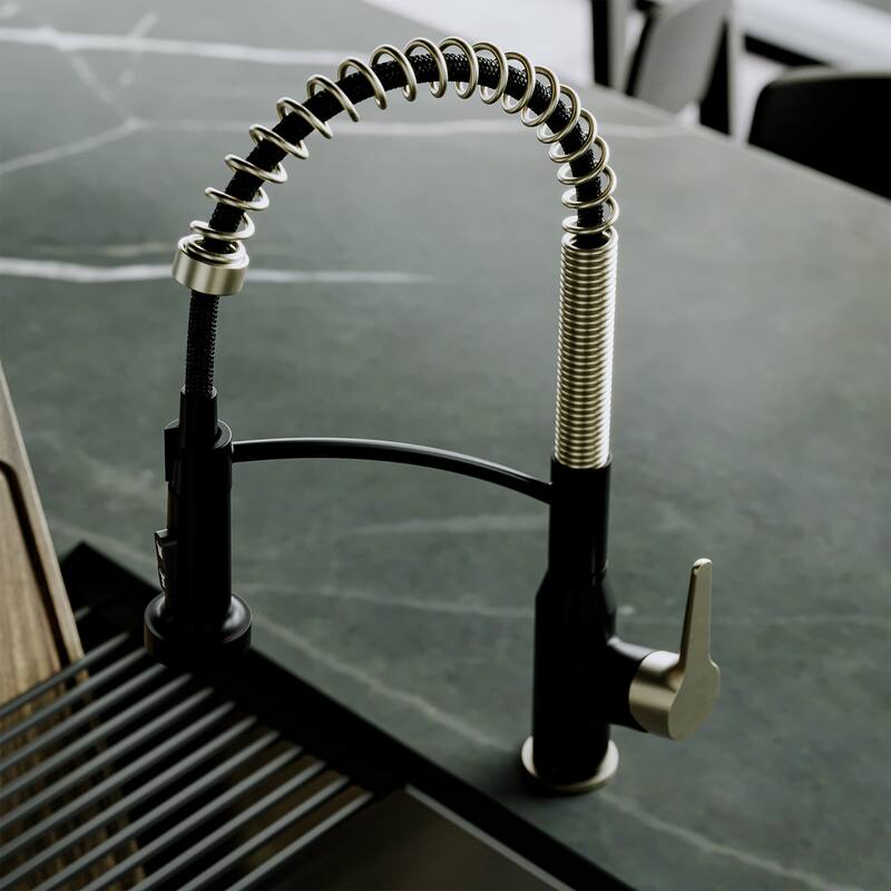 Karran Scottsdale Single-Handle Pull-Down Sprayer Commercial Style Kitchen Faucet