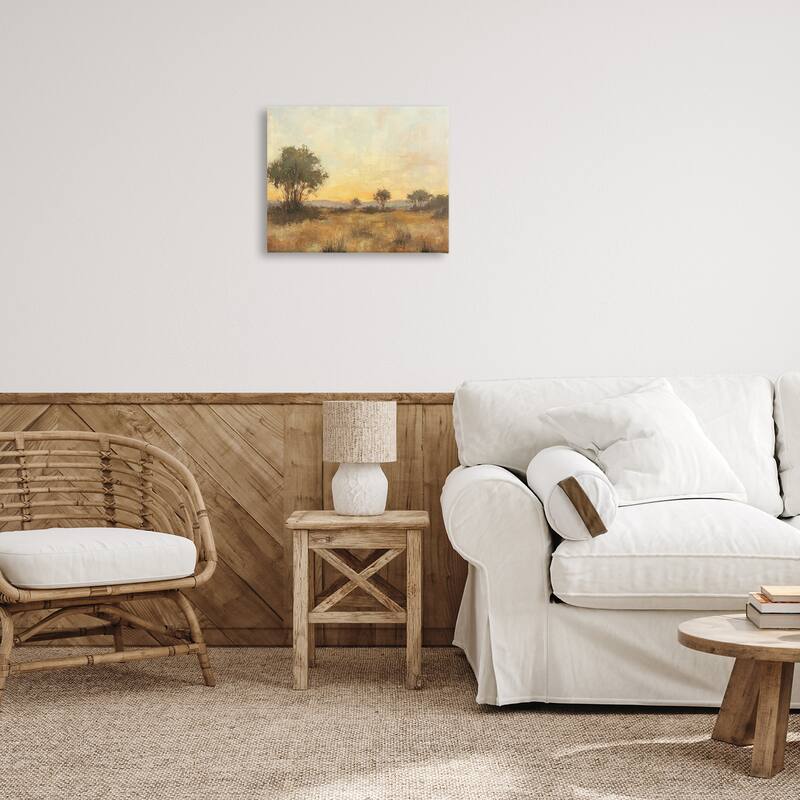 Stupell Honey Hued Horizon Canvas Wall Art Design By Petal Prints Design