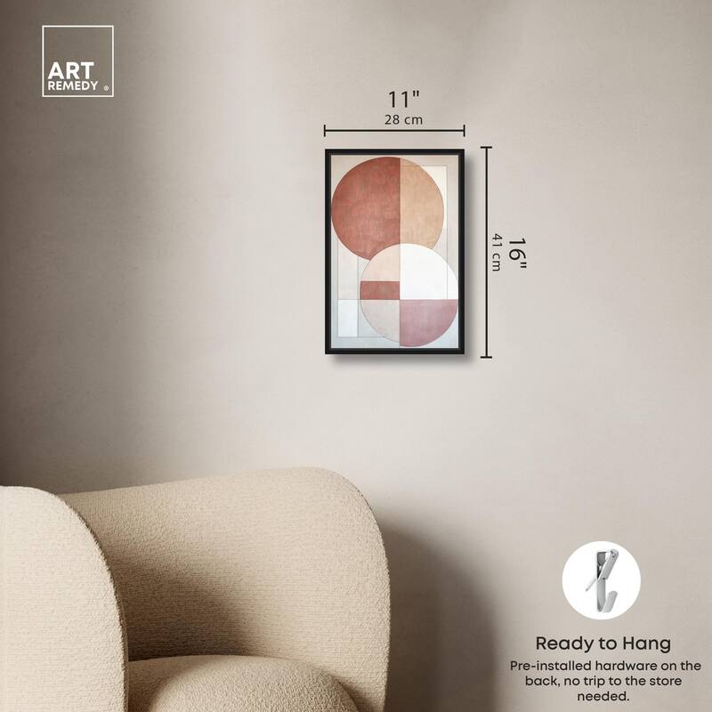 Modernist Circles I Canvas by Art Remedy