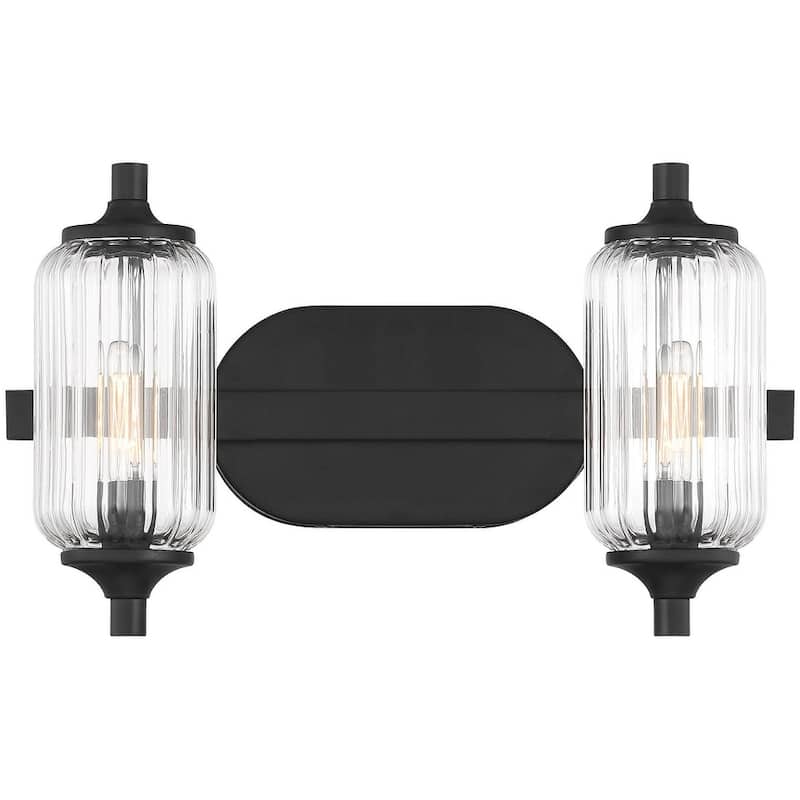 Savoy House 8-3024-2 Holton 2 Light 16" Wide Vanity Light - Matte Black