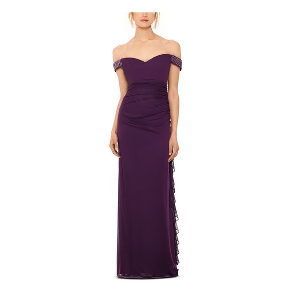 Purple dress size 16 clearance