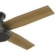 preview thumbnail 3 of 20, Hunter 52" Dempsey Low Profile Ceiling Fan with Handheld Remote - Contemporary, Transitional, Industrial, Farmhouse