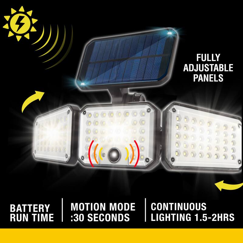 Bell + Howell Bionic Floodlight Max Motion Sensor Outdoor Solar Light