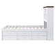 preview thumbnail 7 of 36, Twin/Full Bed with Trundle and 3 Under Bed Drawers, Wood Platform Bed Frame with Bookcase Headboard for Kids Teens Adults