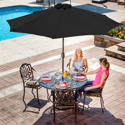 Island Umbrella Mirage II 9-ft Octagon Market Umbrella with Auto-Tilt