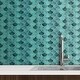 preview thumbnail 4 of 12, Walplus Fresh Turquoise Glossy 3D Metro Peel and Stick Backsplash Tile Stickers