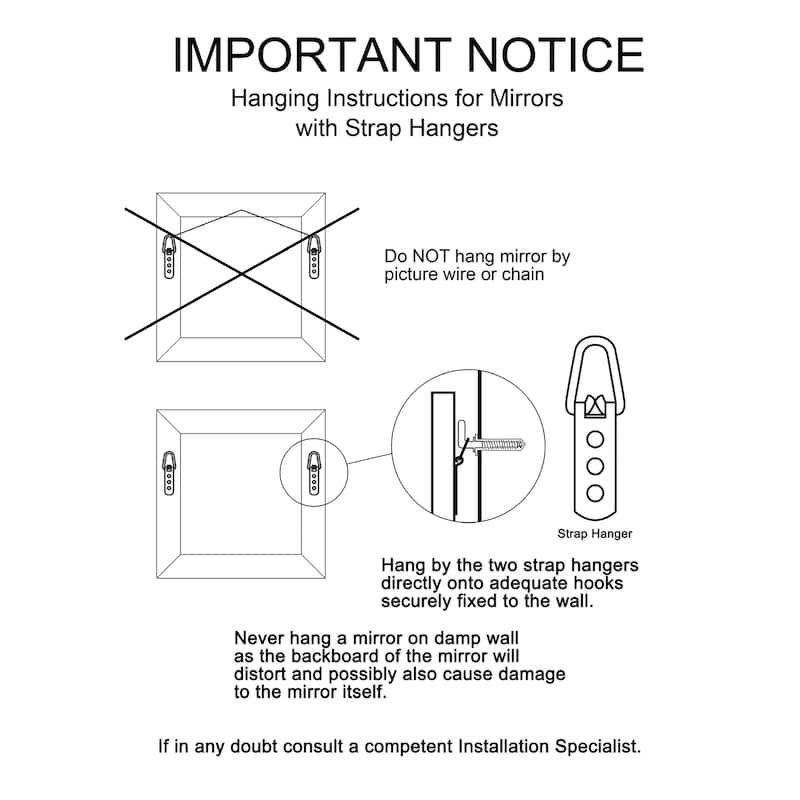 Allan Andrews Wood Framed Waverly Full Length Mirror