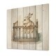 preview thumbnail 2 of 6, Designart 'Baby Bunny In Crib' Animals Rabbit Wood Wall Art - Natural Pine Wood