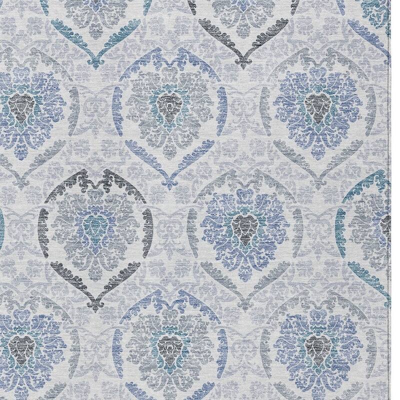 HomeRoots Medallion Transitional Rectangle Outdoor Rug