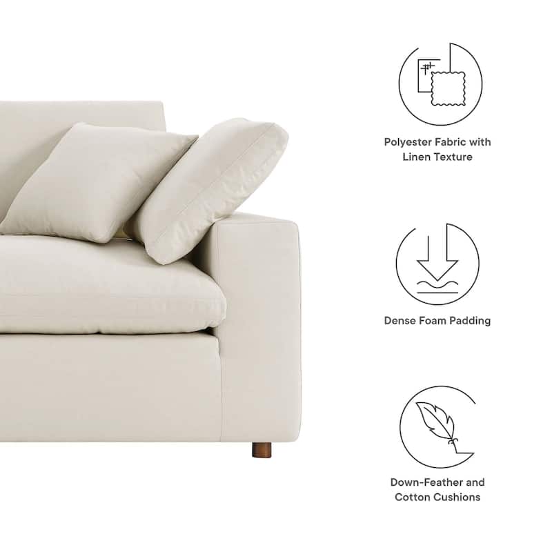 Commix Down Filled Overstuffed Loveseat - N/A