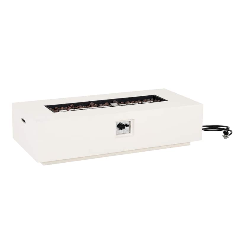 Christopher Knight Home Aidan Outdoor 50,000 BTU Rectangular Fire Pit (Tank Holder Not Included)