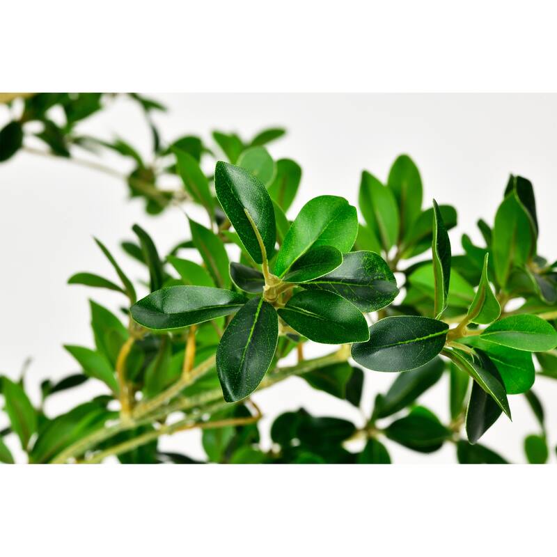 6.5 ft. Artificial Shady Lady Tree in White Decor Pot - 37.5 in. W x 29.5 in. D x 78.75 in. H