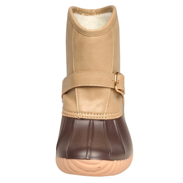 lined duck boots womens