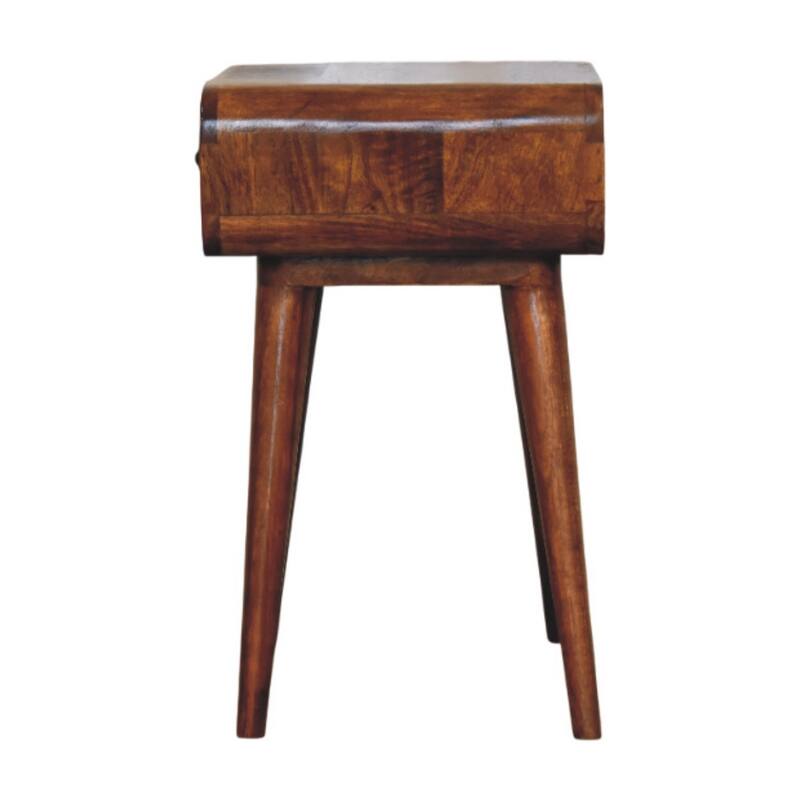 HomeRoots 22" Chestnut Solid Wood One Drawer Nightstand