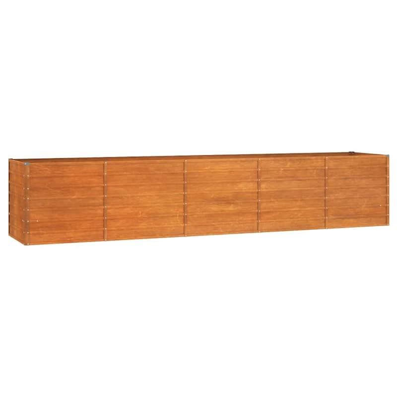 vidaXL Garden Raised Bed Outdoor Patio Backyard Planter Rusty Corten Steel