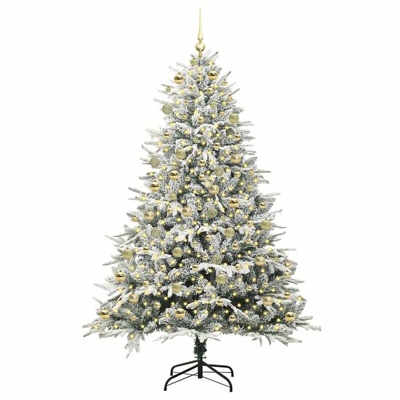 vidaXL Christmas Tree Decoration Artificial Xmas Tree with Stand Green PVC