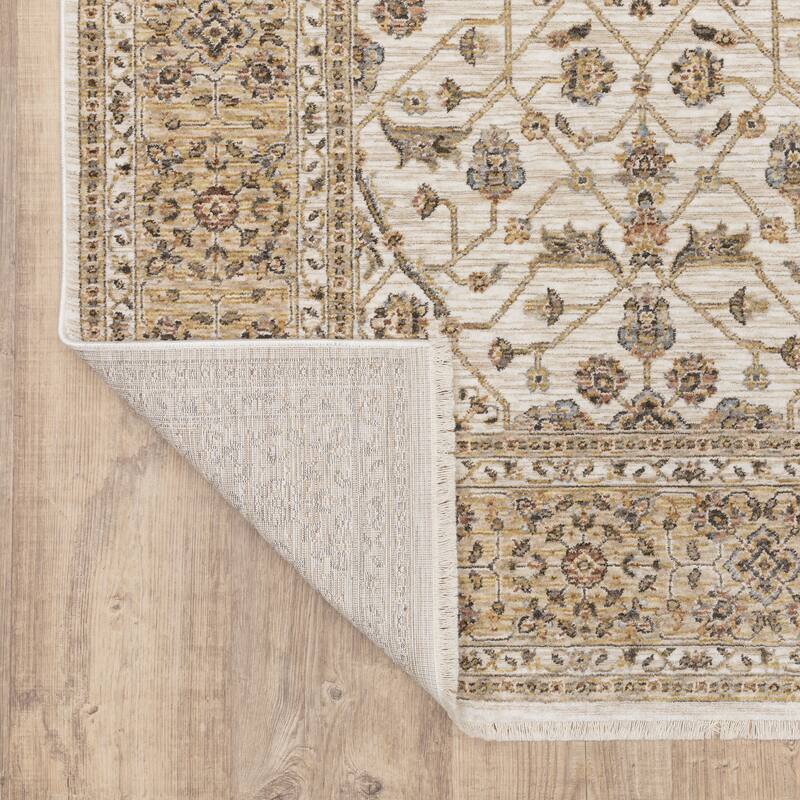 Style Haven Marley Bordered Traditional Fringed Area Rug