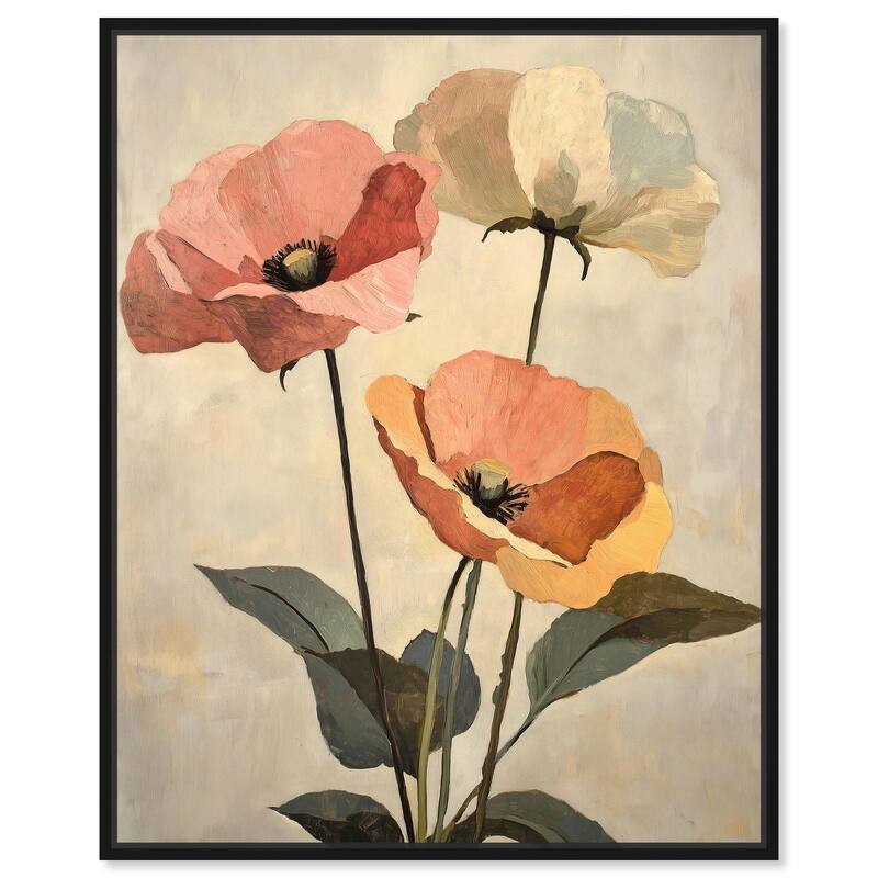 Blush and Ochre I Canvas by Art Remedy - Black - 16" x 20"