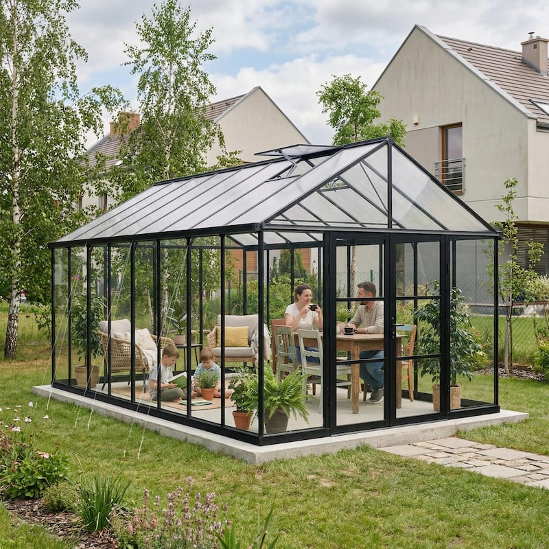 Canopia Aria 10 ft. Black / Clear Greenhouse Kit