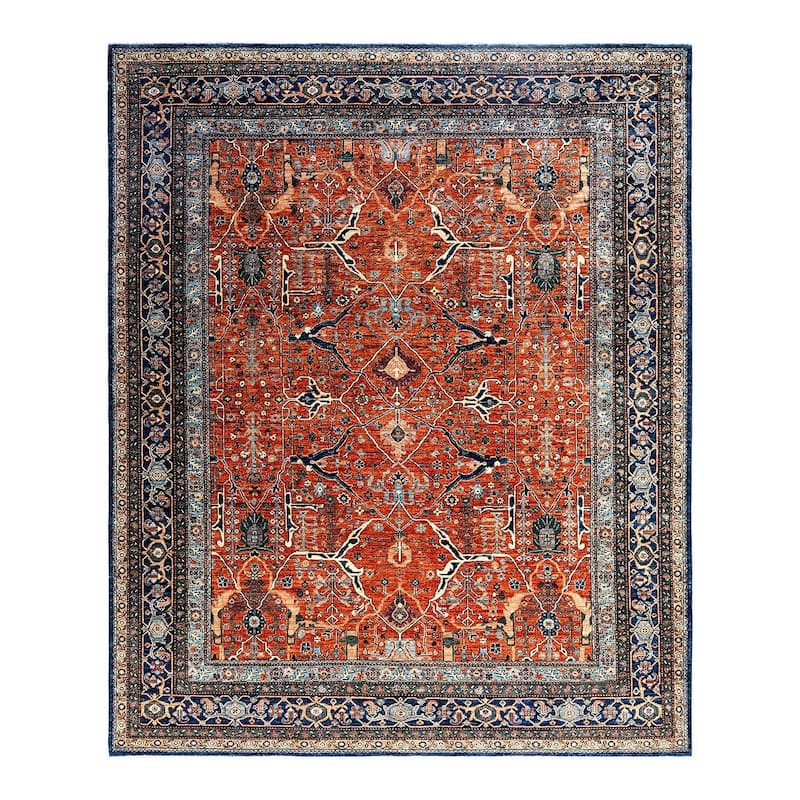 Serapi One-of-a-Kind Hand-Knotted Area Rug - Orange, 8' 2" x 9' 6" - 8' 2" x 9' 6"