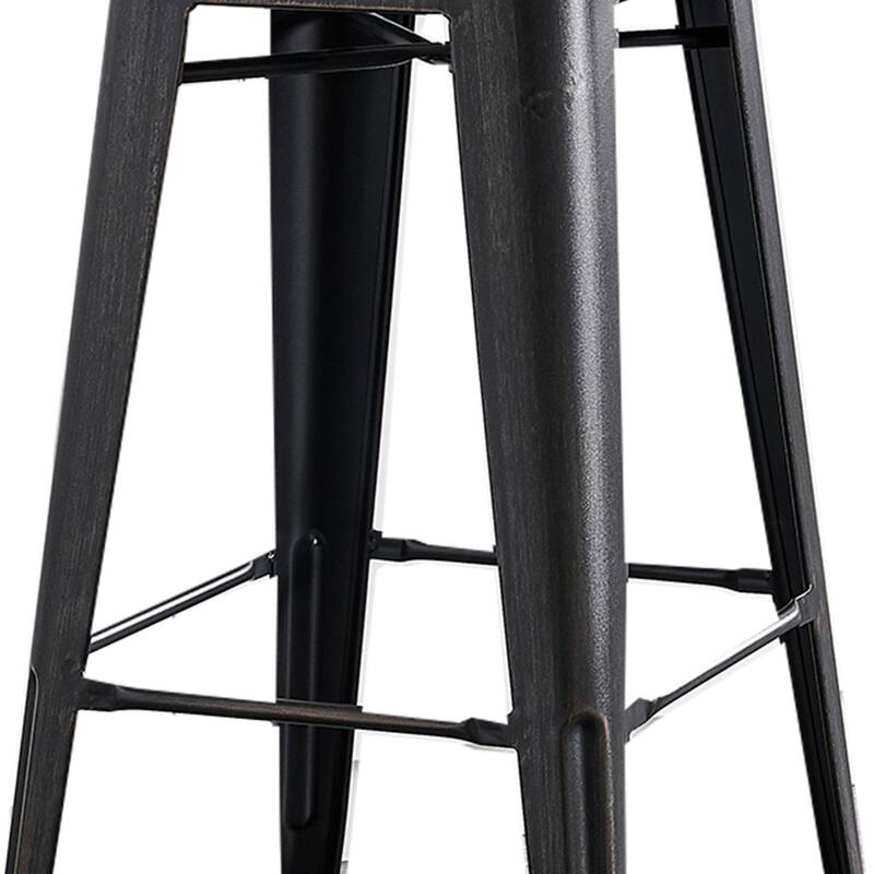 AC Pacific 24 Inch Metal Barstool Set of 2