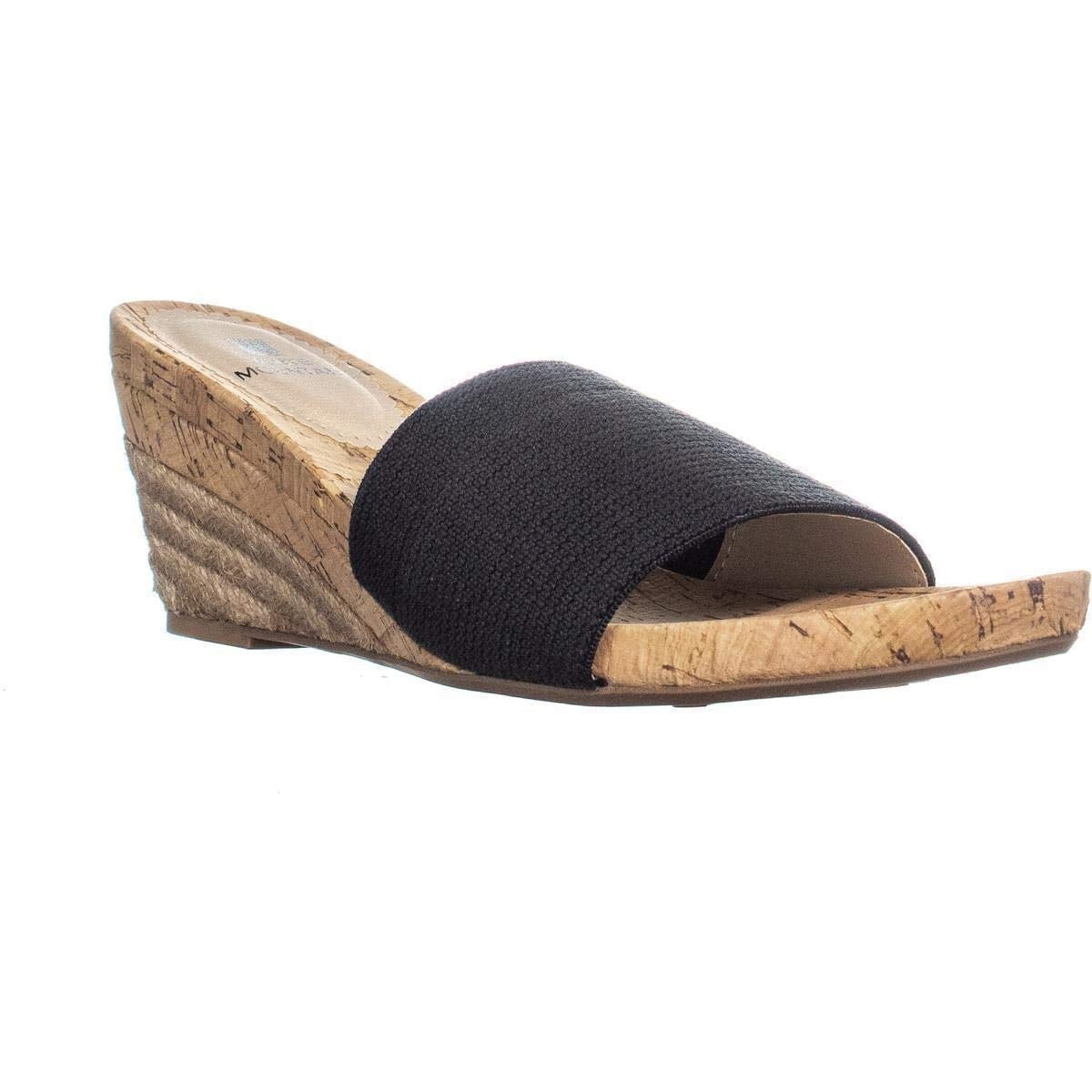 white mountain cork wedge sandals