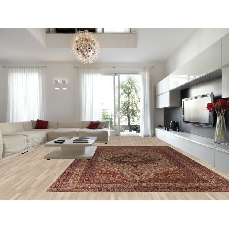 Pre-1900 Antique Kerman Ravar Persian Large Rug Handmade Wool Carpet - 10'5"x 16'1"