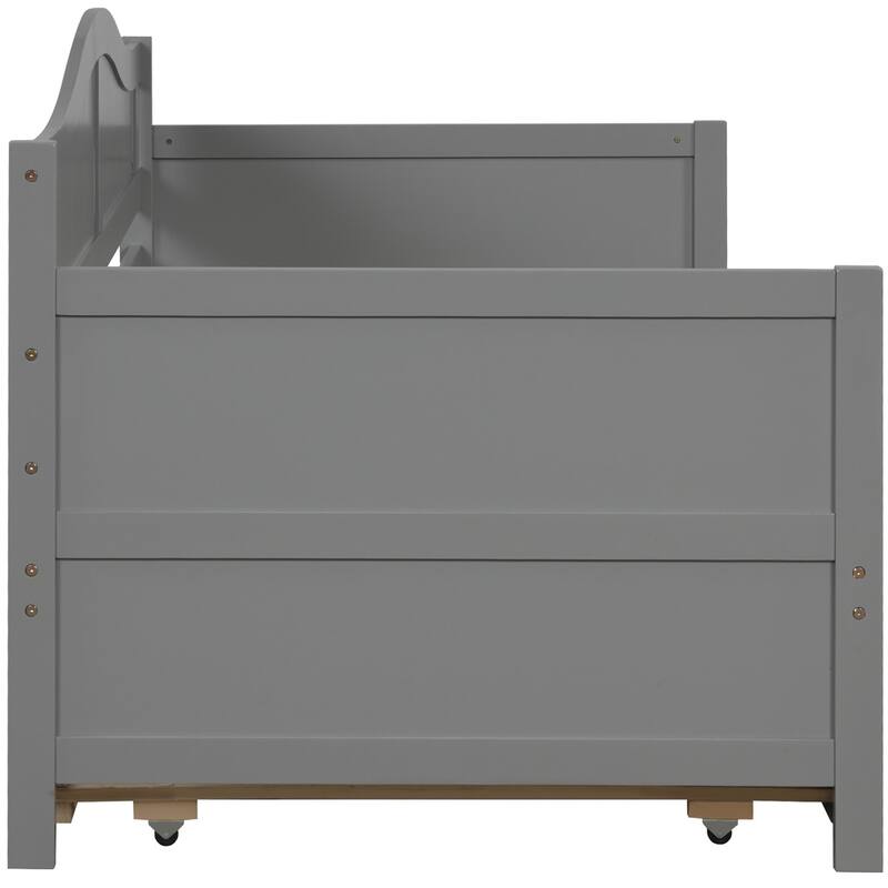 Harper & Bright Designs Twin Wooden Daybed with Trundle Bed