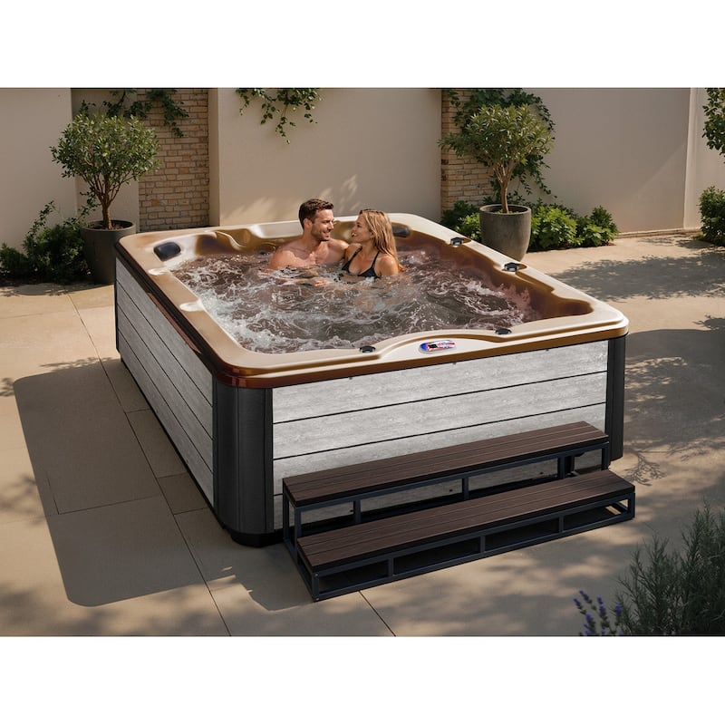 American Spas 6-Person 40-Jet Premium Acrylic Lounger Spa Standard Hot Tub with Ozonator and 5.5kW Heater