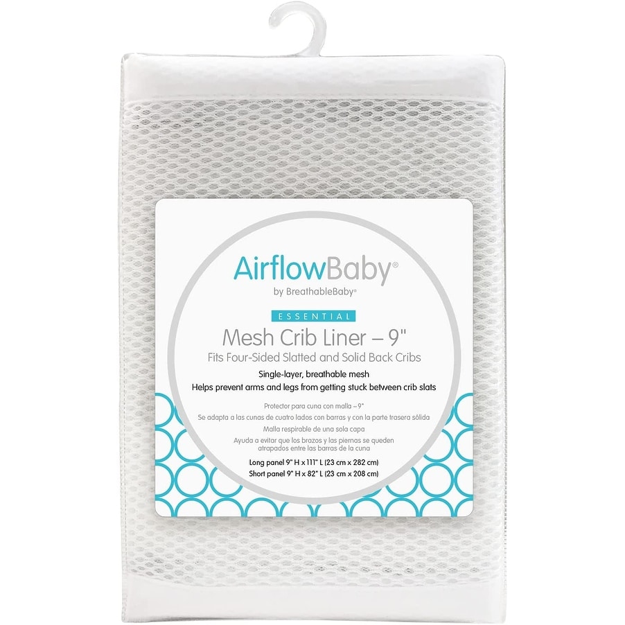 AirflowBaby Breathable Mesh Liner for Full-Size Cribs, Essential