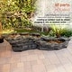 preview thumbnail 7 of 9, Alpine Corporation 76" Long Outdoor Tiering Rocky River Stream Water Fountain with LED Lights
