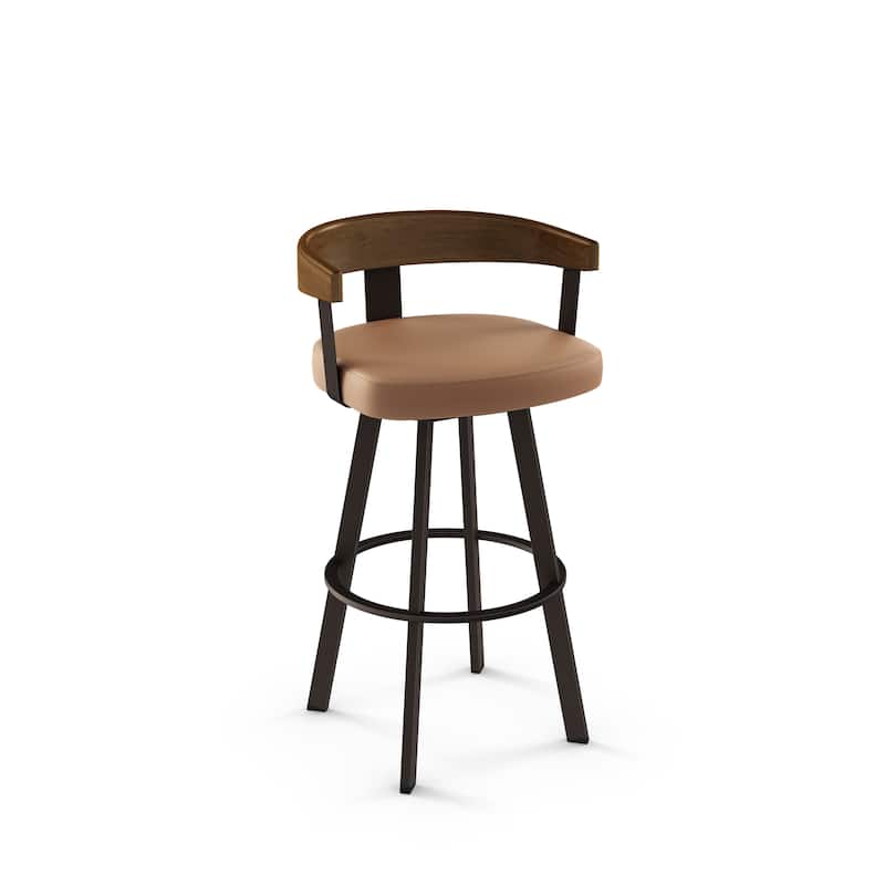 Amisco Lars Swivel Counter and Bar Stool