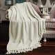 preview thumbnail 79 of 140, Knitted Tweed Couch Throw 50" x 60" - Oatmeal