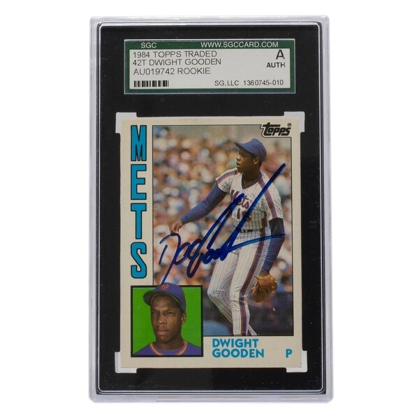 Dwight Gooden Signed 1984 Topps #42T New York Mets Traded Card SGC ...