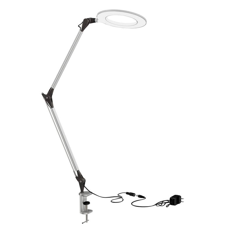 Lavish Home Swing Arm LED Desk Lamp with Clamp - 26 x 7.5 x 17.5