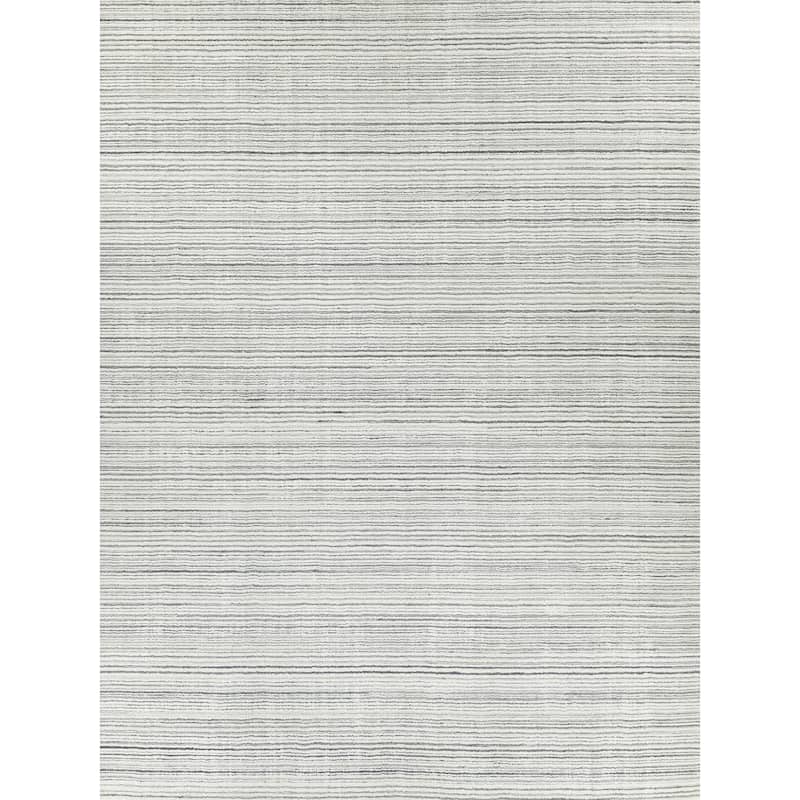 EXQUISITE RUGS Rossini Hand-loomed Nylon/PET yarn Yarn Ivory/Grey Area Rug.