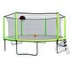 preview thumbnail 5 of 5, 16FT Green Outdoor Trampoline with Enclosure, soccer goal