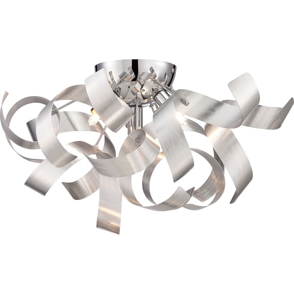 Platinum RBN1616 Ribbons 4-Light 17" Wide Flush Mount Ceiling Fixture - n/a