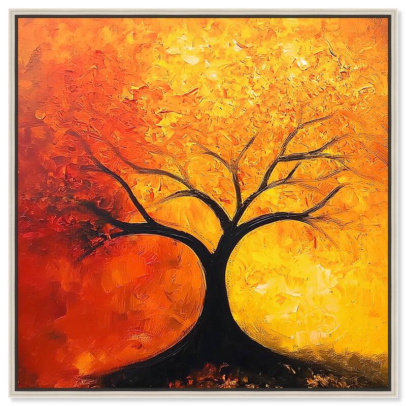 Tree of Opposites I Canvas by Art Remedy - Silver - 20" x 20"