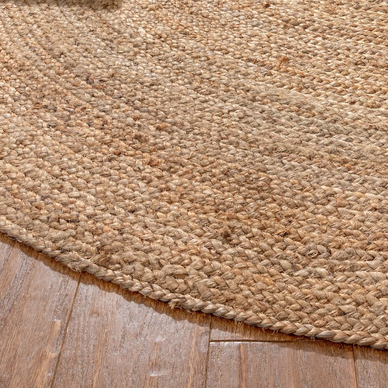 Well Woven Brielle Larissa Solid Jute Hand-Woven Area Rug