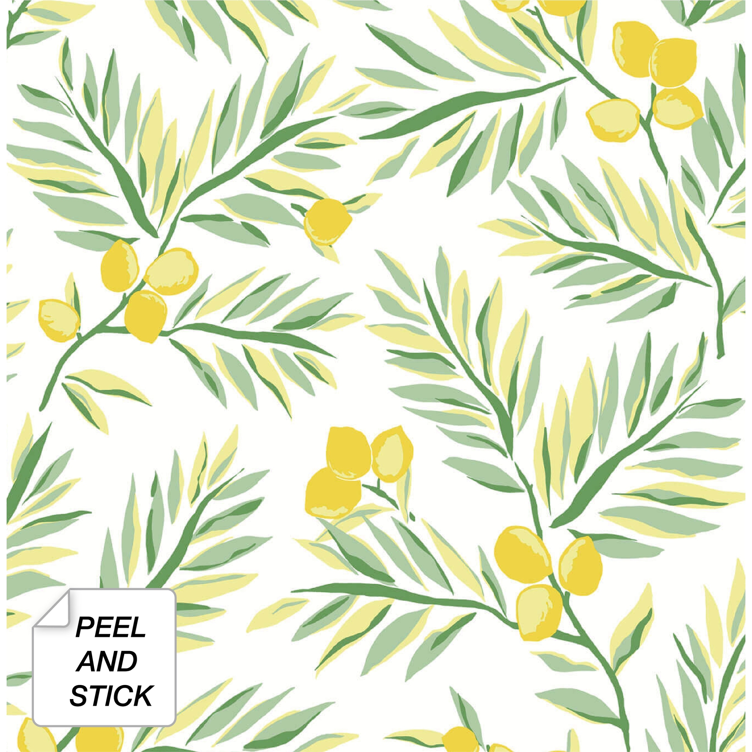 NextWall Lemon Branch Peel and Stick Removable Wallpaper - 20.5 in. W x 18 ft. L